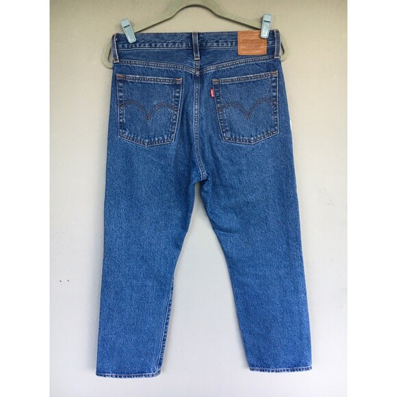 Levi’s Premium Wedgie Jeans Womens 29 High Rise Straight Vintage Style Y2K Retro - Picture 7 of 14